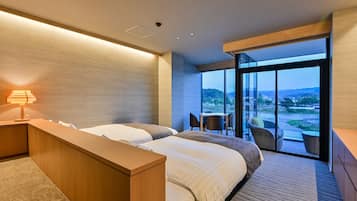 Suite with a private open hot spring bath TSUBAKI, Non Smoking | 1 bedroom, desk, blackout curtains, free WiFi