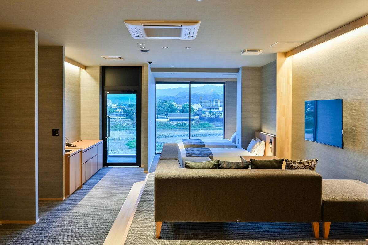 套房, 非吸煙房 (UME, Private Open Hot Spring Bath) | 書桌、遮光布/窗簾、免費無線上網、床單