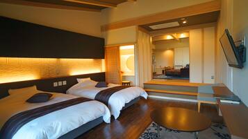 Japanese Style Deluxe Room Annex | Premium bedding, in-room safe, soundproofing, iron/ironing board