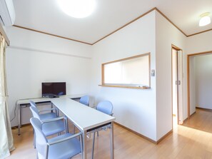 19-inch flat-screen TV with digital channels, TV