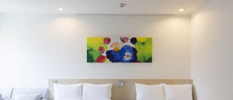 Family Room, Non Smoking | Peralatan tempat tidur premium, gebar bulu kapas