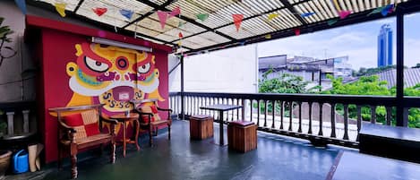 Área para banquetes al aire libre
