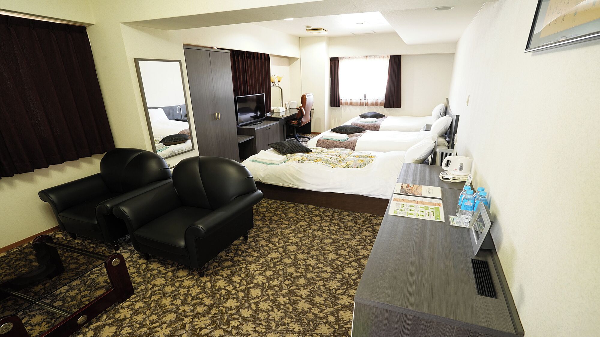 Desk, iron/ironing board