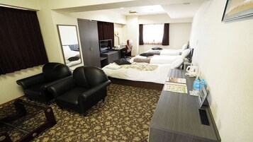 Desk, iron/ironing board