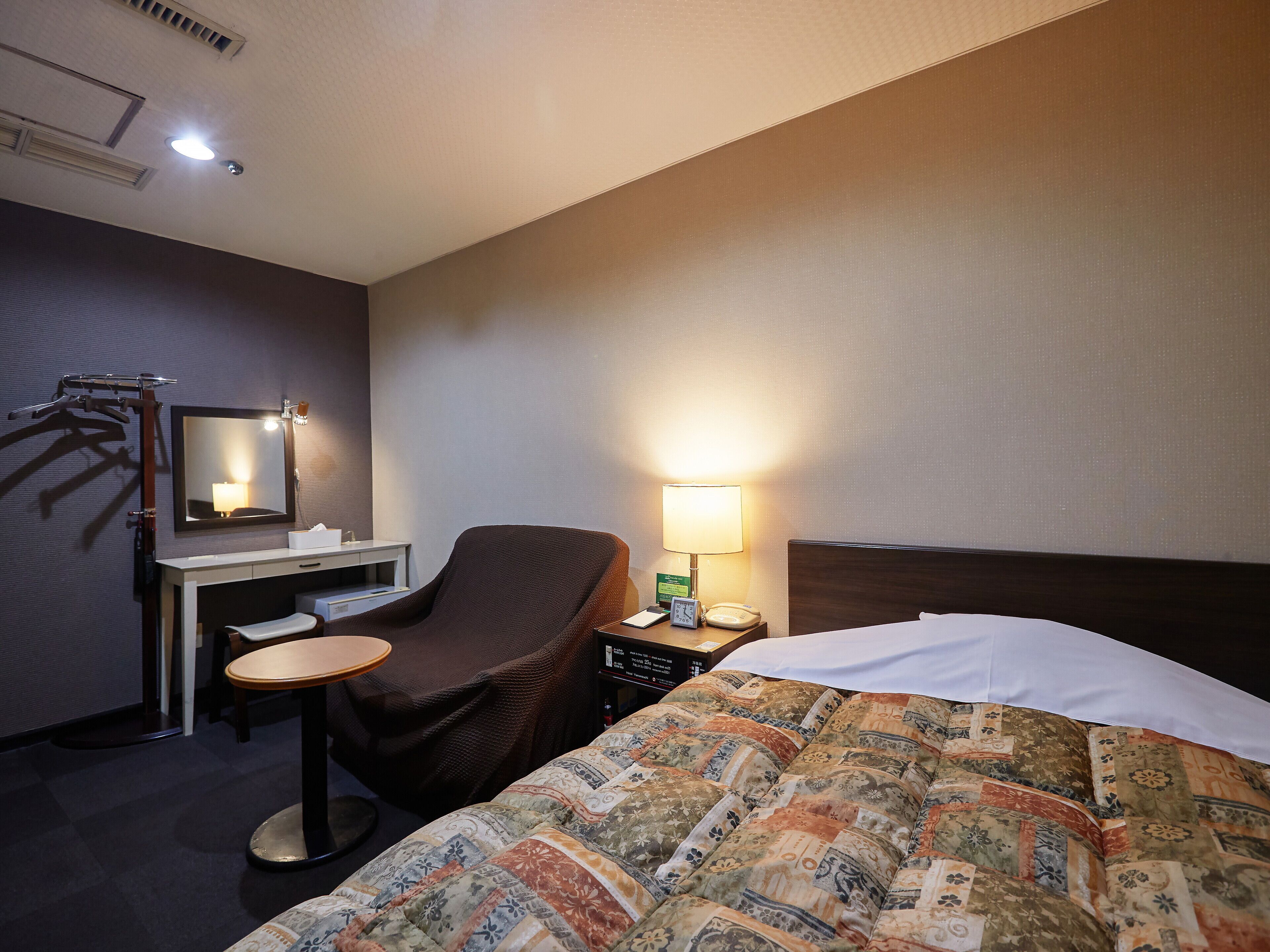 1 bedroom, desk, blackout curtains, iron/ironing board