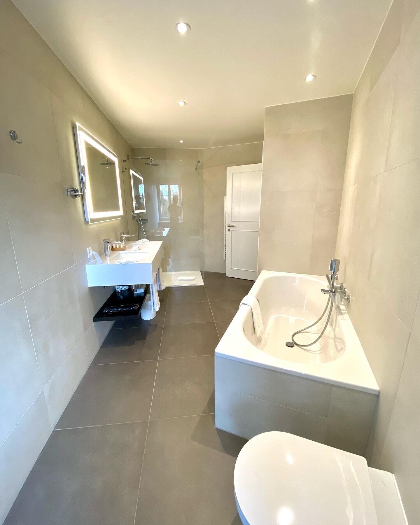 premium double or twin room, 1 queen bed | bathroom | free toiletries, hair dryer, towels, soap