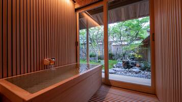 Premium Villa, Non Smoking (Shuseian) | Bathroom | Shower, rainfall showerhead, free toiletries, hair dryer