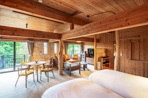 Cottage, non-fumeurs (Quad Room) | Coffres-forts dans les chambres, bureau, Wi-Fi gratuit, draps fournis