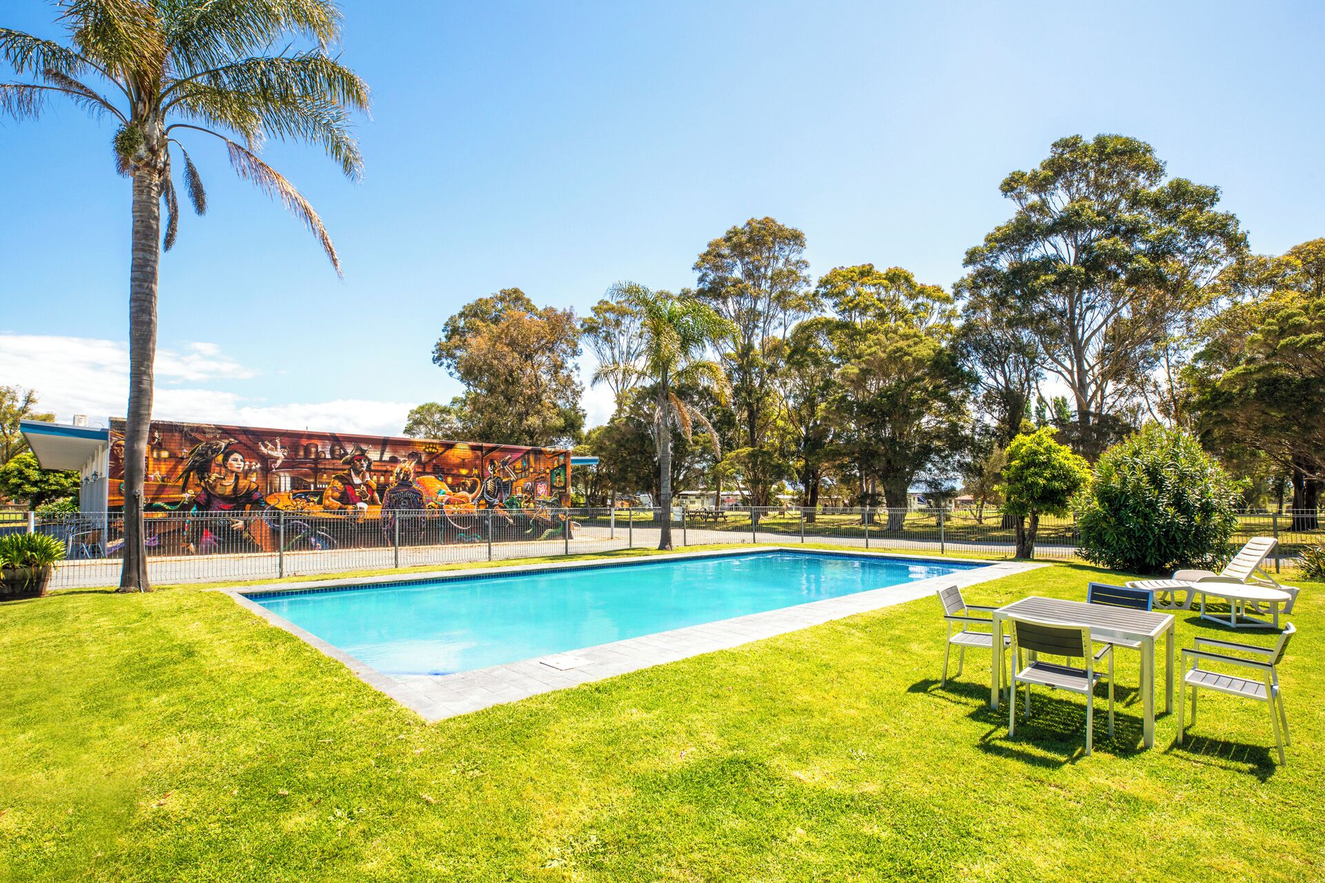 Alberca al aire libre 