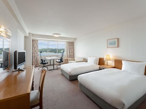 Classic Room with 2 single beds, Business room | Premium bedding, in-room safe, blackout curtains, rollaway beds