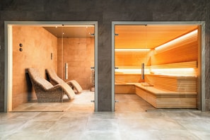 Sauna, trattamenti per il corpo, trattamenti per il viso, massaggi