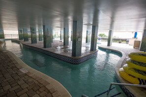 Indoor pool, outdoor pool - Sandcastle Oceanfront Resort by Patton Hospitality (Myrtle Beach)