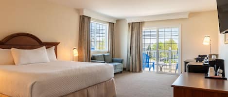 Luxury King with Balcony and Fireplace | Individually decorated, individually furnished, iron/ironing board