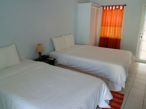 Superior Room, 2 Queen Beds, Balcony | Premium bedding, desk, iron/ironing board, free wired Internet - Wind Chimes Inn (St. John's)