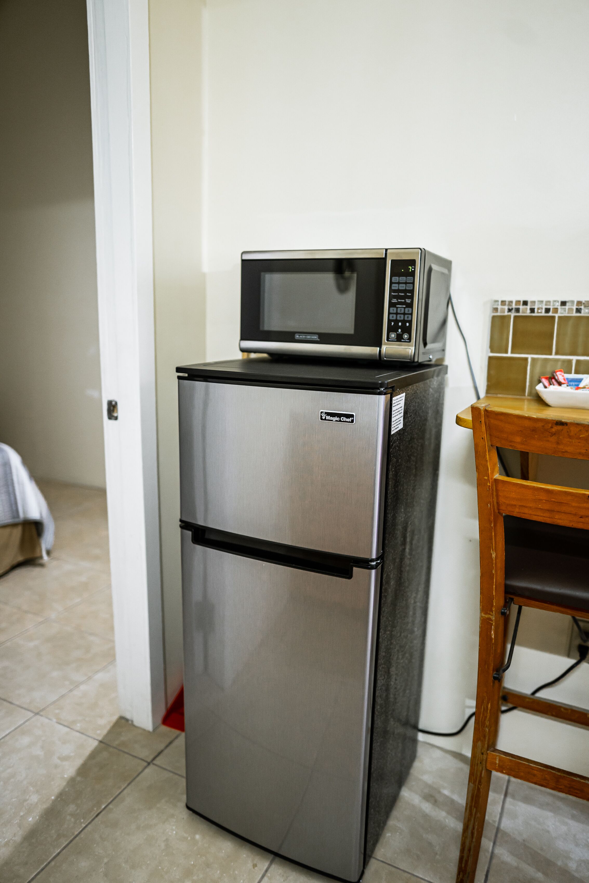 classic studio, 1 double bed, terrace | private kitchenette | fridge, microwave, oven, stovetop