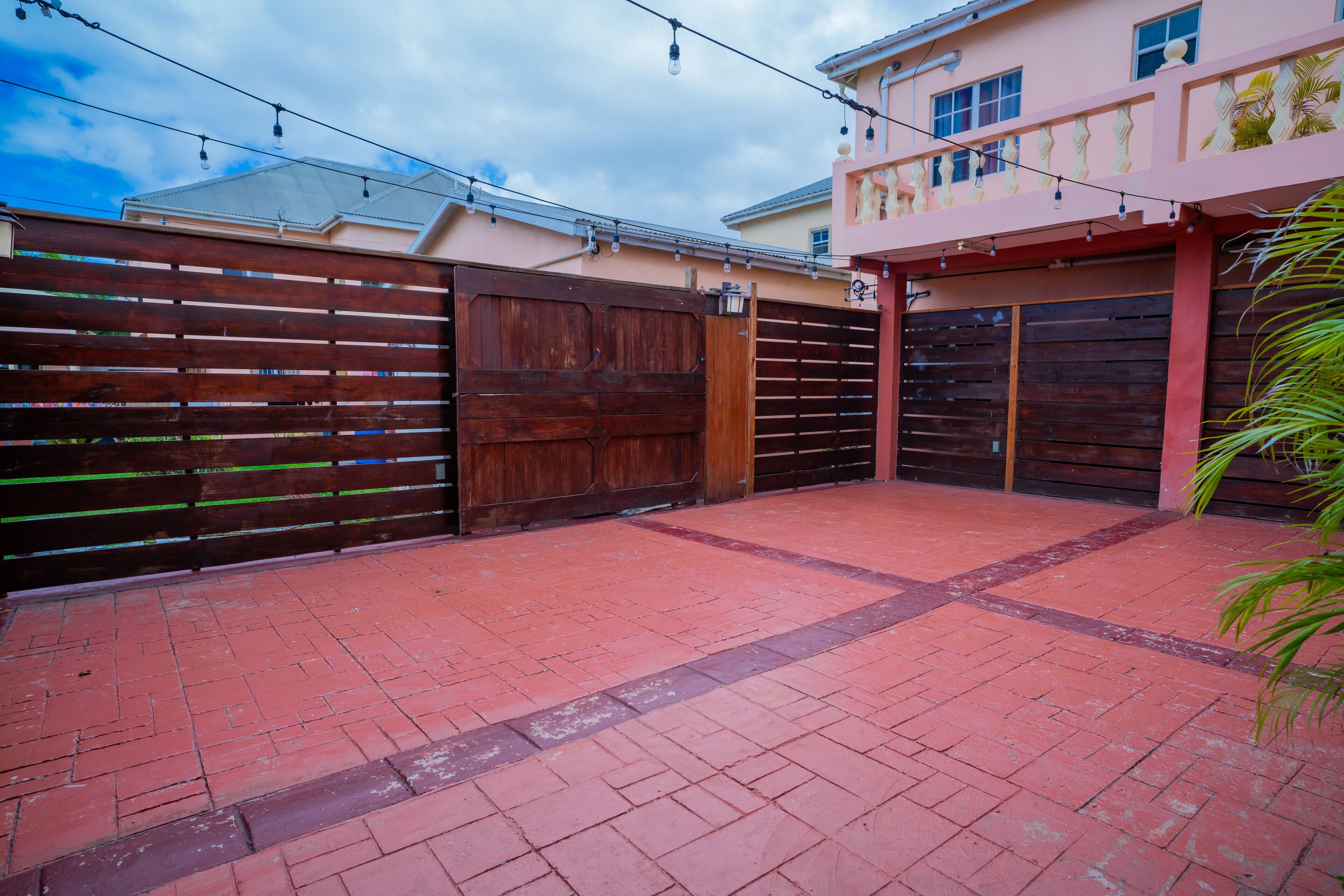 outdoor banquet area