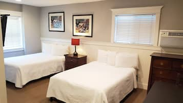 Memory-foam beds, iron/ironing board, free WiFi, bed sheets