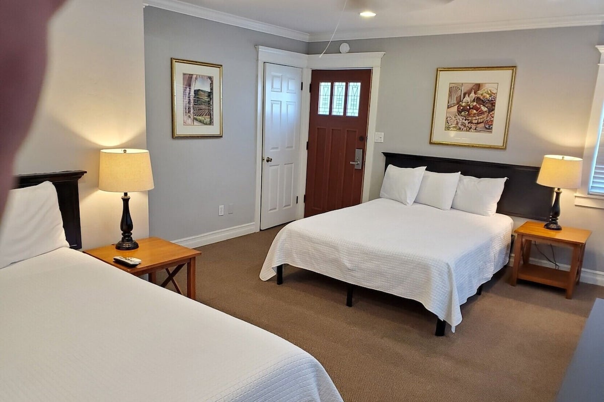 Memory-foam beds, iron/ironing board, free WiFi, bed sheets