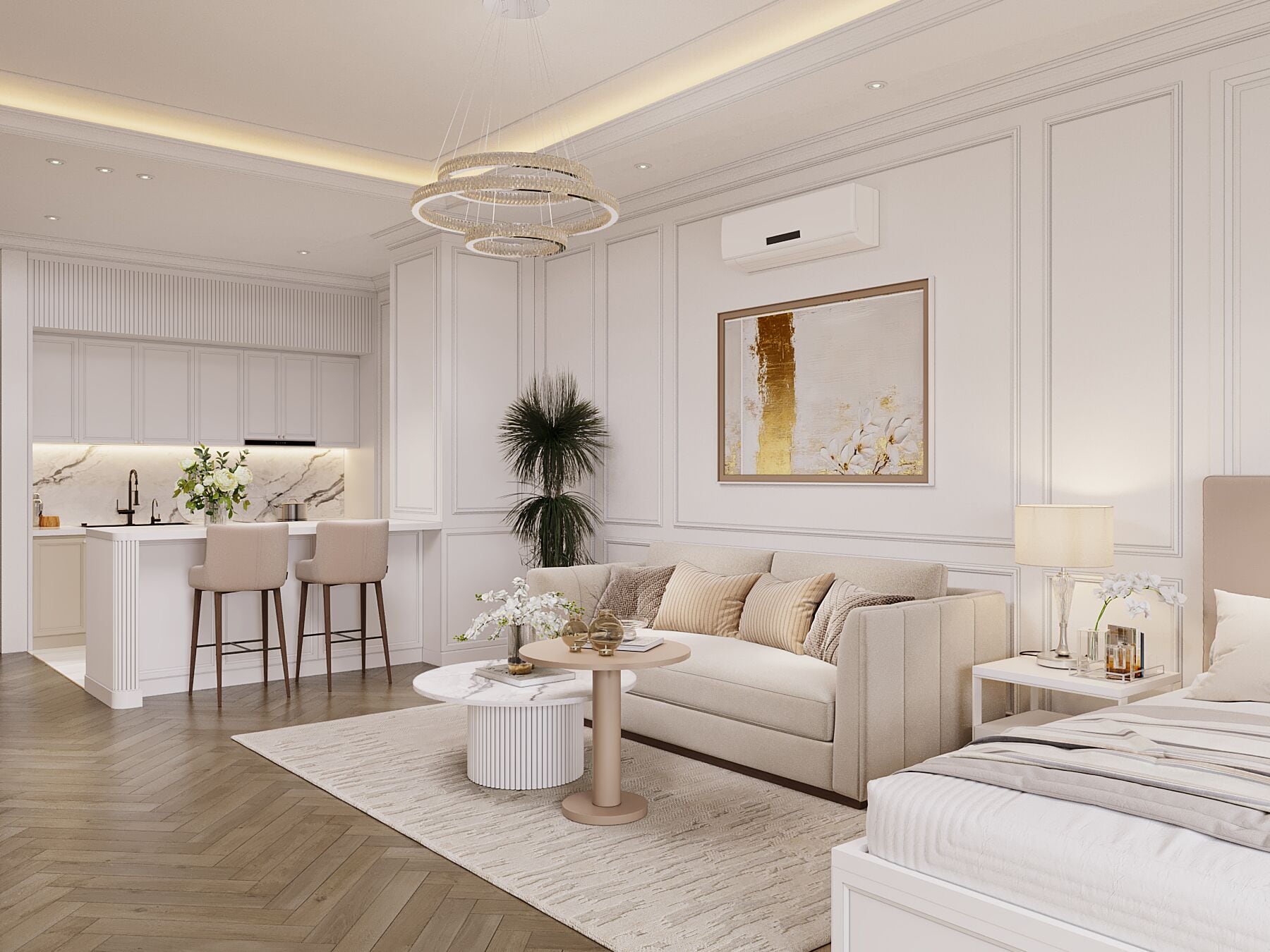 CLASSICAL PREMIUM APARTMENT (1pax) | Minibar, Zimmersafe, individuell dekoriert, individuell eingerichtet