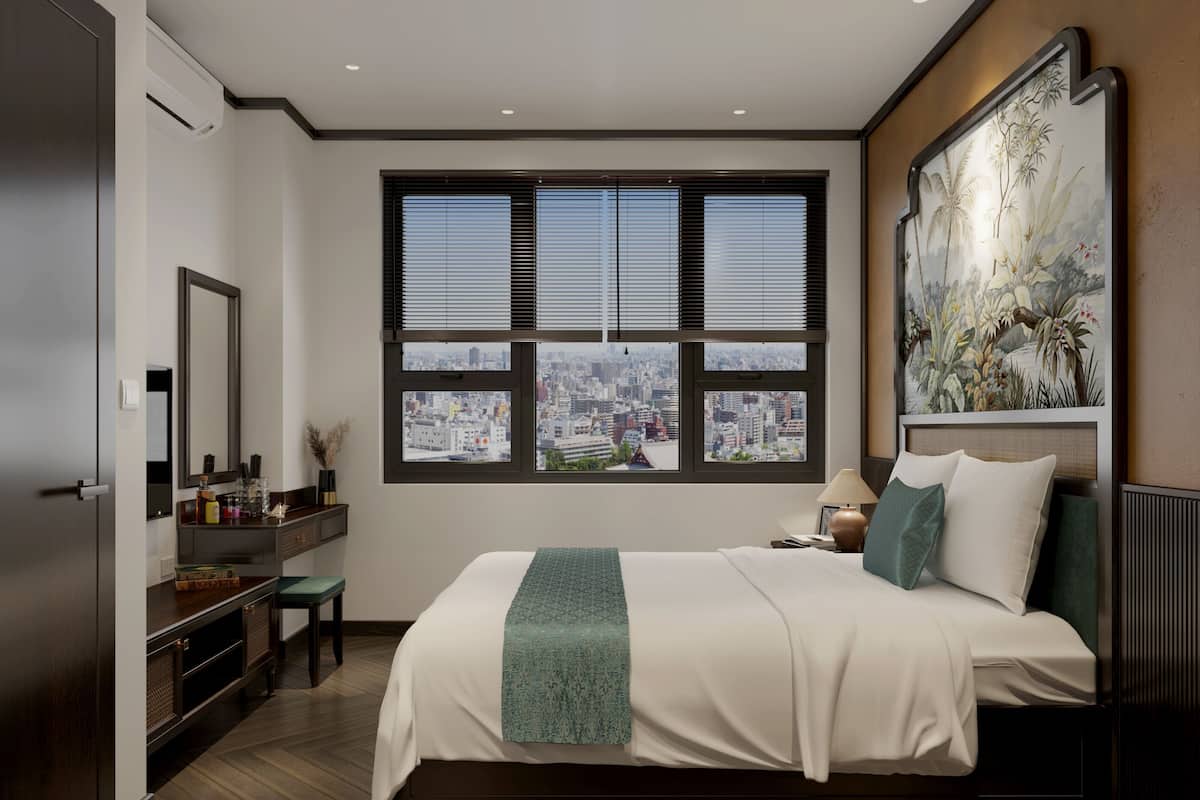 Minibar, odada kasa, ayrı ayrı dekore edilmiş, ayrı ayrı döşenmiş