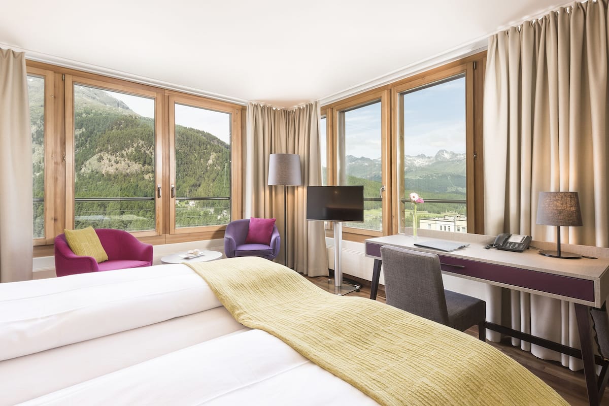 superior double room, 1 double bed, valley view | premium bedding, in-room safe, desk, soundproofing