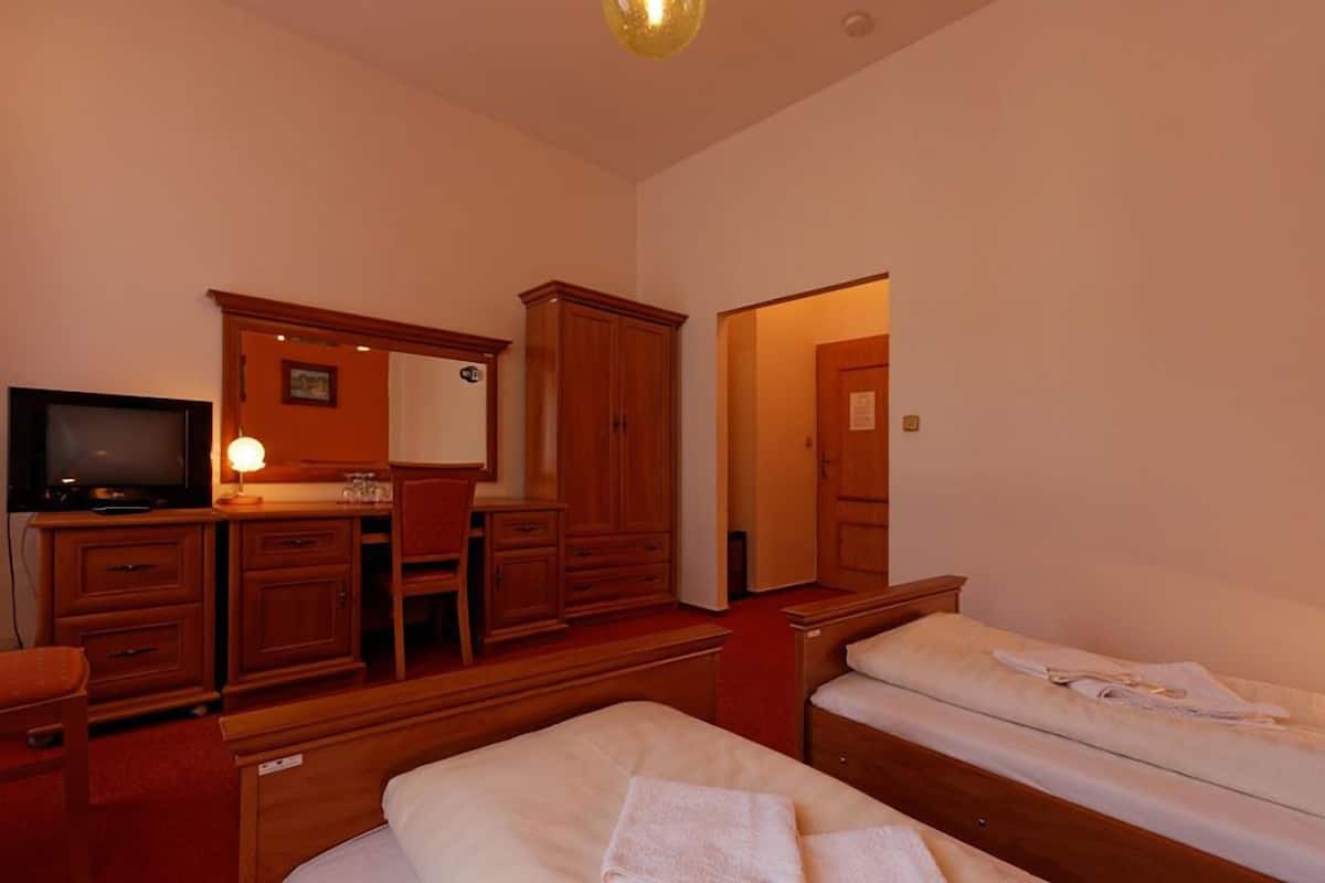 Standard Tek Büyük veya İki Ayrı Yataklı Oda, Özel Banyo | Masa, güneşlik/perde, portatif/ilave yatak, ücretsiz kablosuz İnternet