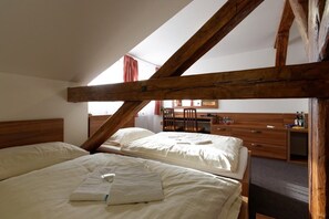 Double or Twin Room, Private Bathroom (Attic) | Desk, blackout drapes, rollaway beds, free WiFi - Hotel Maria (Ostrava)