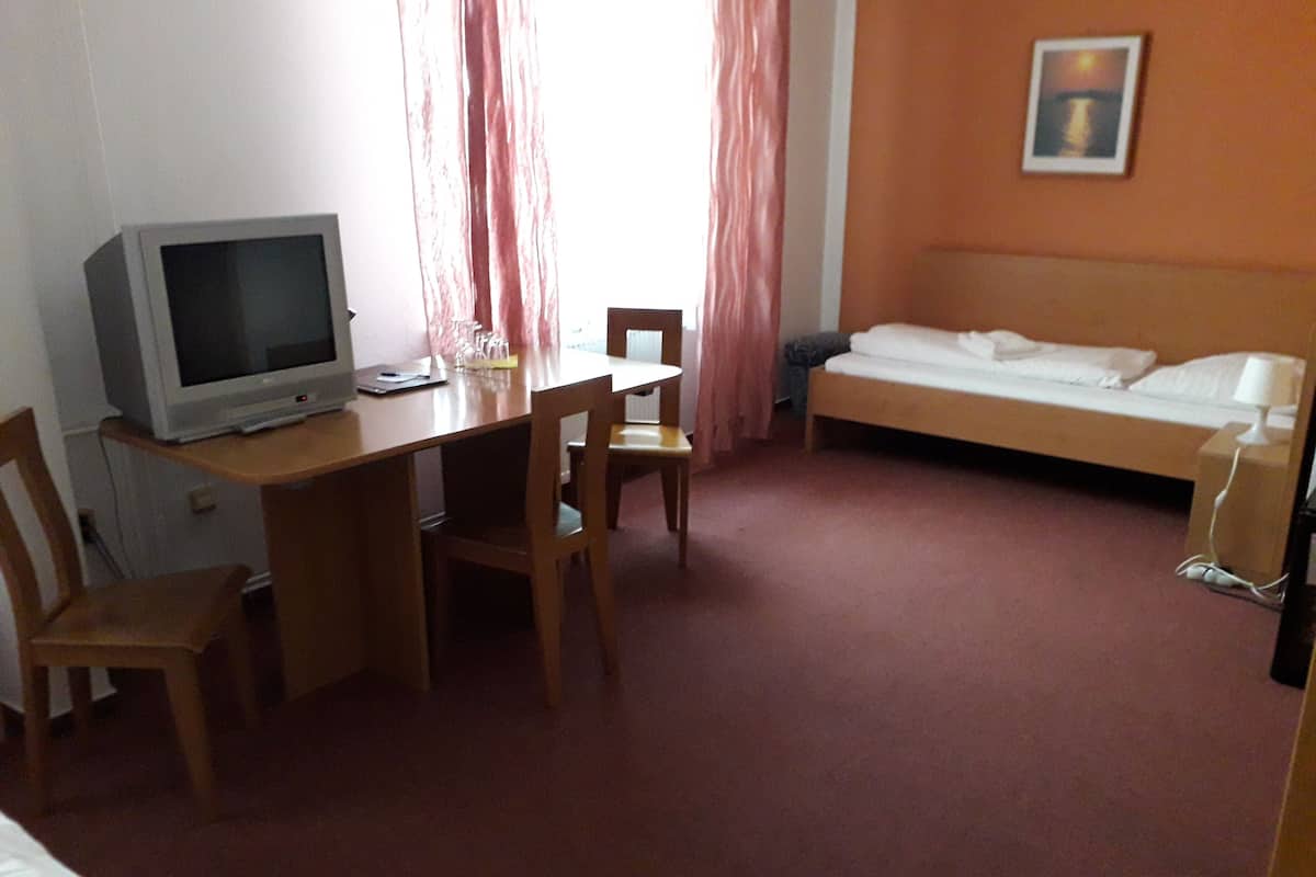 Standard Üç Kişilik Oda, Özel Banyo | Masa, güneşlik/perde, portatif/ilave yatak, ücretsiz kablosuz İnternet