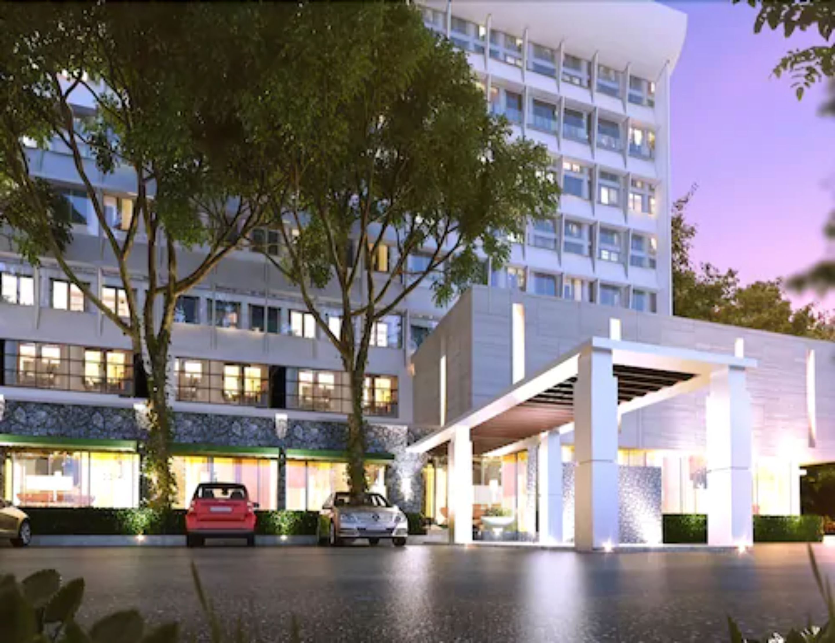 front of property – evening/night