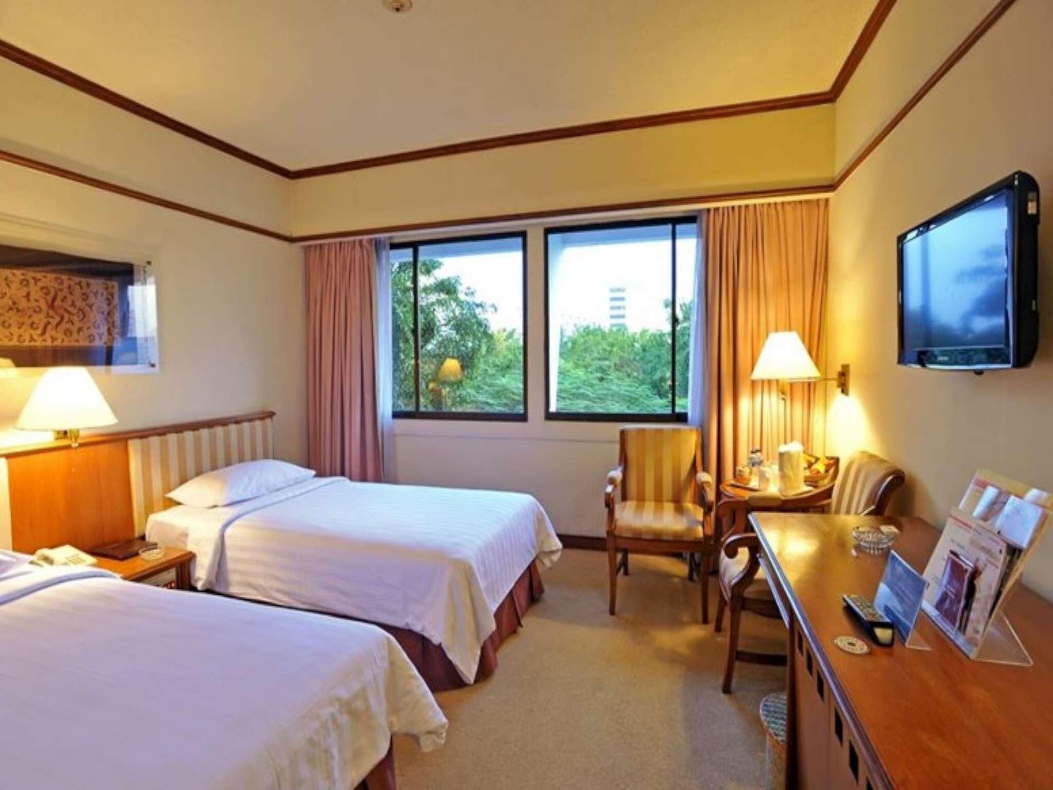 superior twin room | in-room safe, desk, soundproofing, iron/ironing board