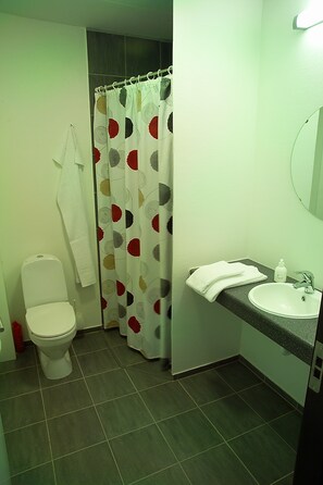 Een douche, een haardroger