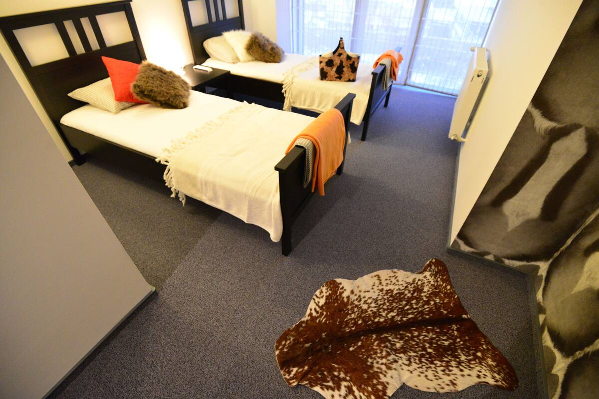 Twin Room | Minibar, iron/ironing board, WiFi (free), bed sheets
