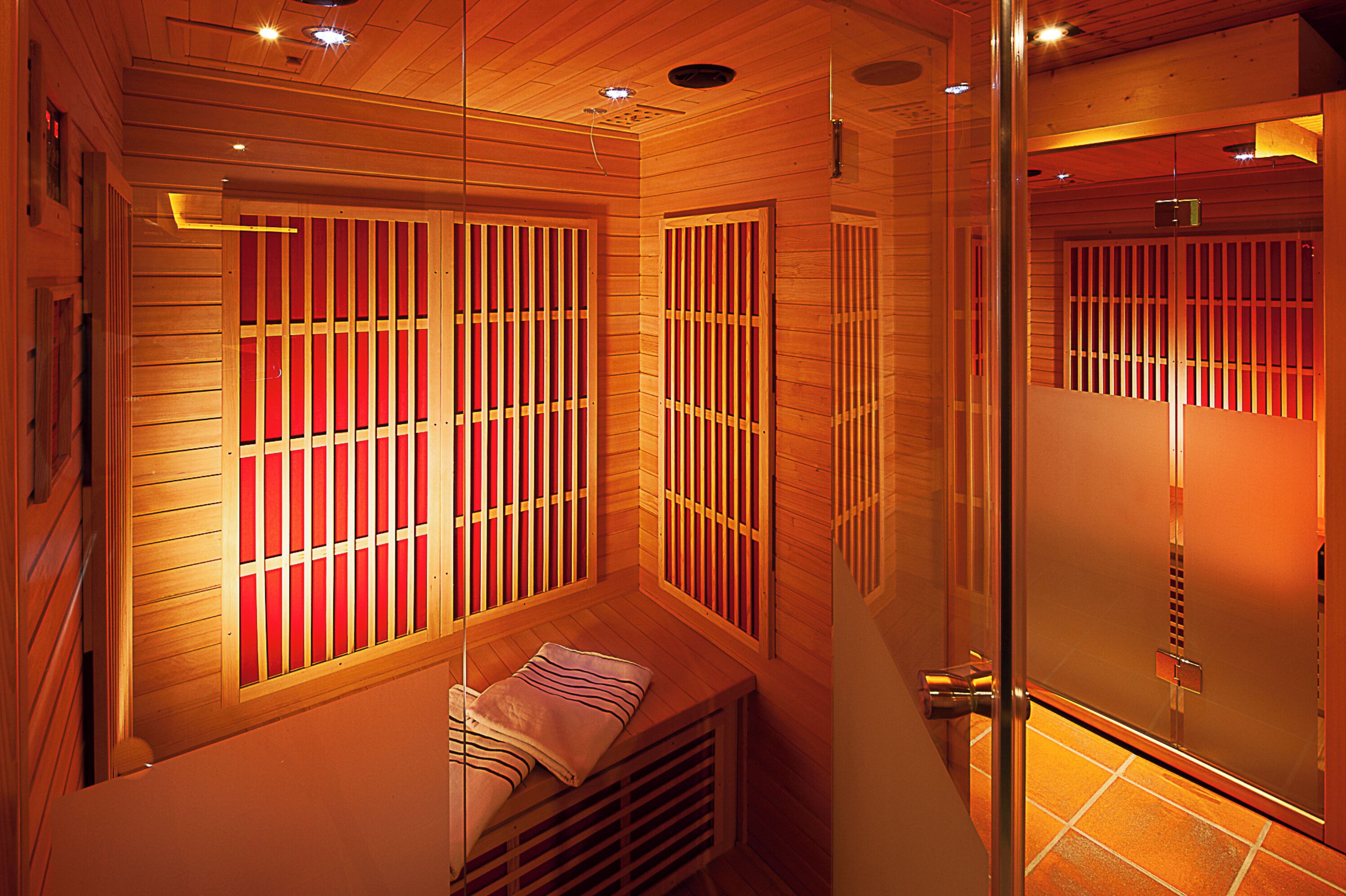 sauna, steam room