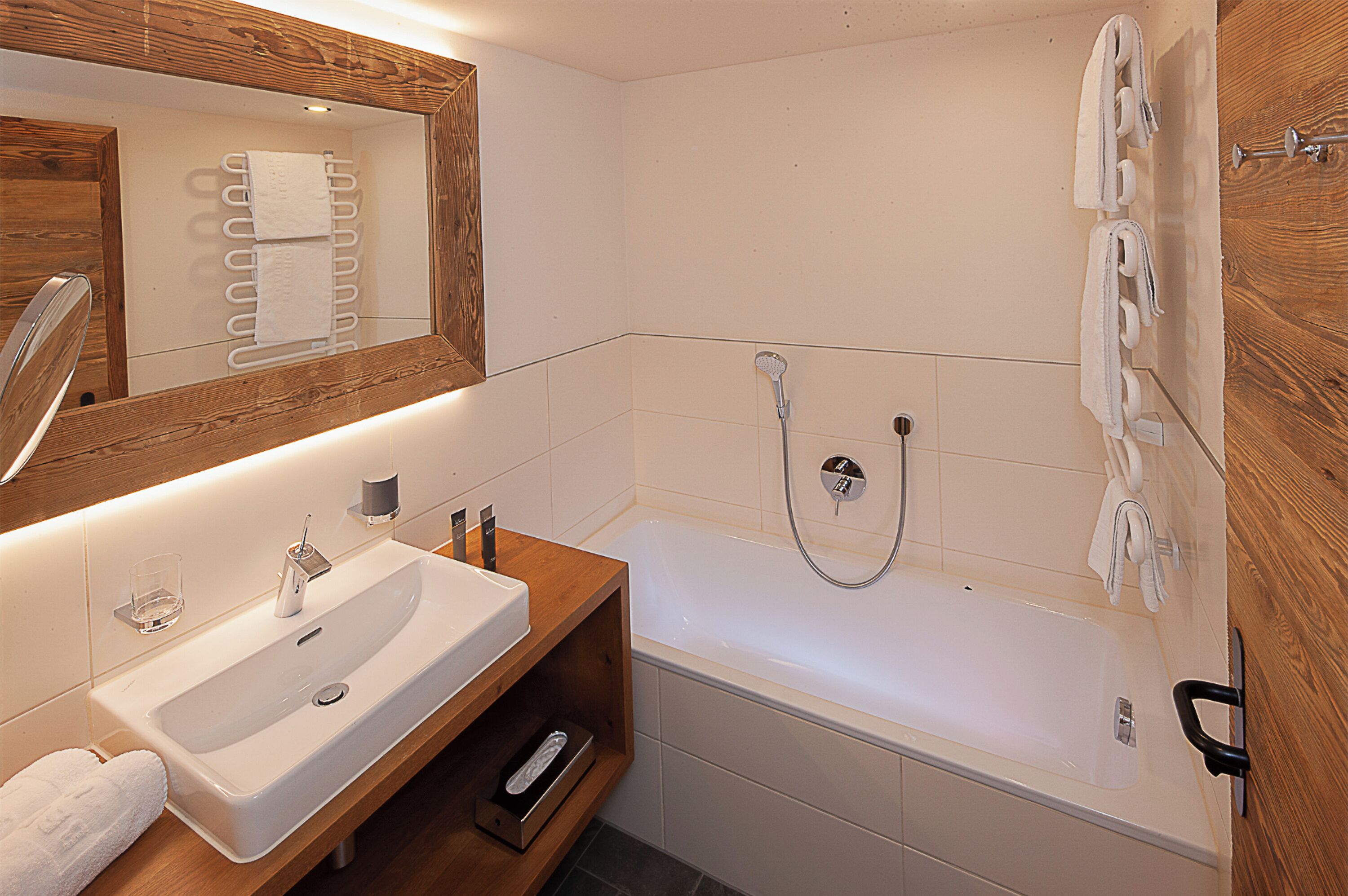 free toiletries, hair dryer, bathrobes, slippers