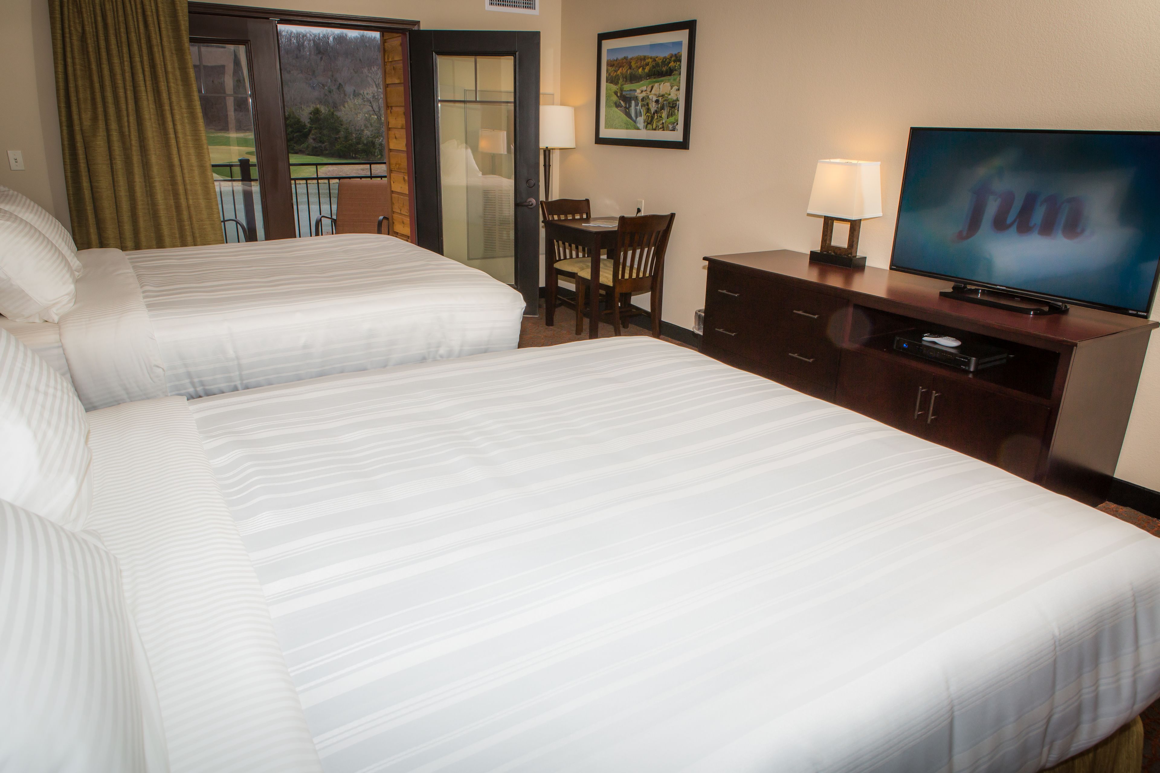 standard double room, 2 queen beds | 1 bedroom, premium bedding, blackout curtains, soundproofing