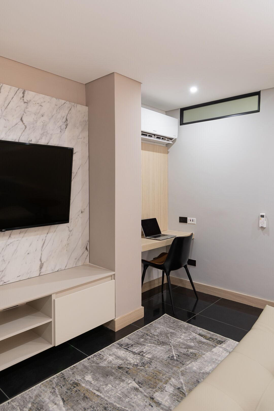 city apartment | living area | flat-screen tv