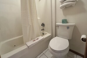Free toiletries, hair dryer, towels