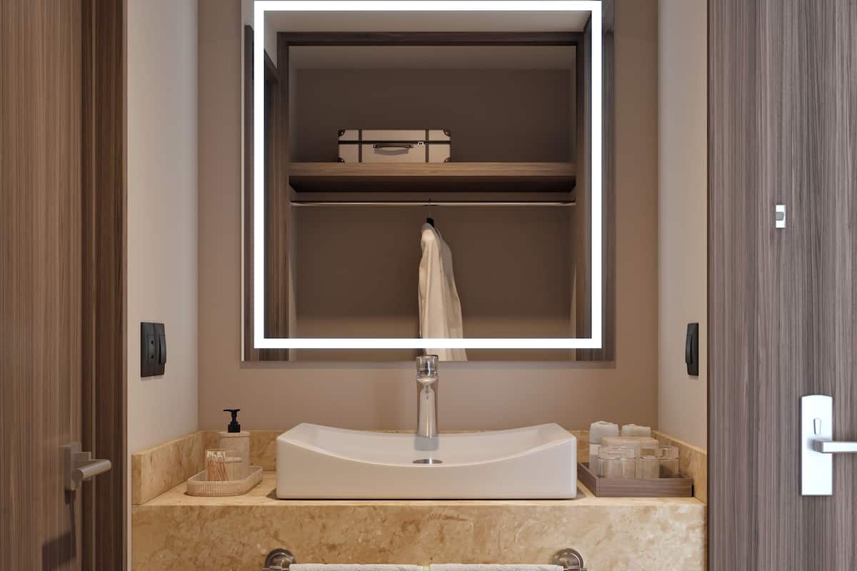 Free toiletries, hair dryer, towels