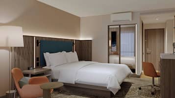 Habitación estándar, 1 cama King size | Caja de seguridad en la habitación y escritorio