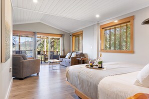 50-inch flat-screen TV with satellite channels, TV, streaming services - West Coast Wilderness Lodge (Egmont)