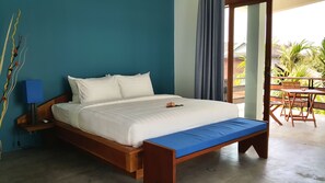 Deluxe tweepersoonskamer (with Free Khmer Massage 30 mn) | 1 slaapkamer, luxe beddengoed, een minibar, een kluis op de kamer