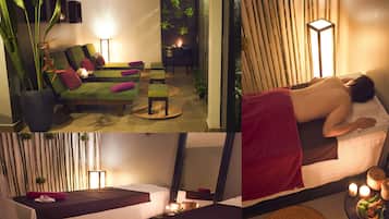 Body treatments, aromatherapy, deep-tissue massages, Swedish massages