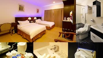 Deluxe Twin Room | Minibar, in-room safe, desk, free WiFi