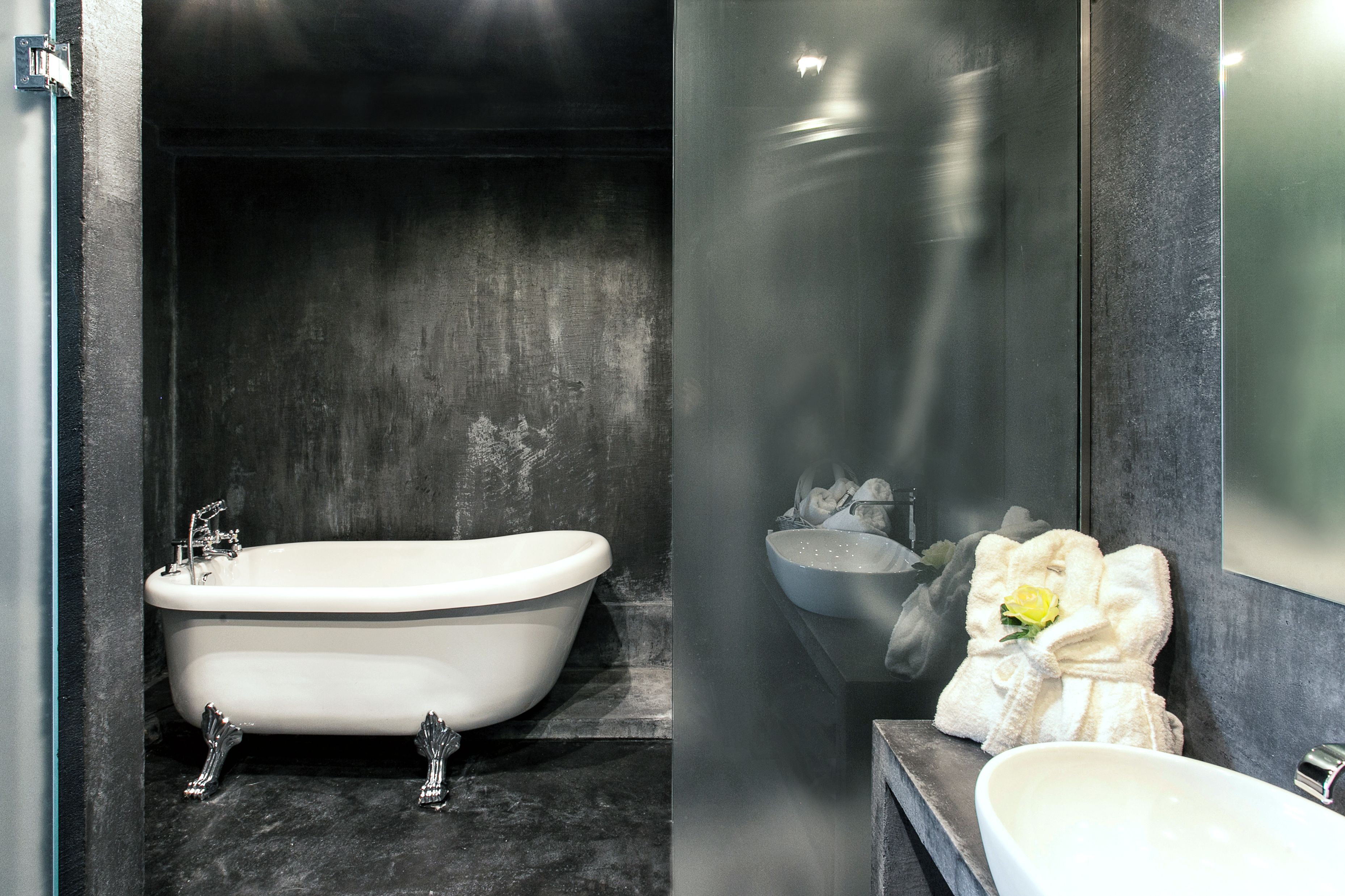 suite, jetted tub, city view (emerald) | bathroom | designer toiletries, hair dryer, bathrobes, slippers