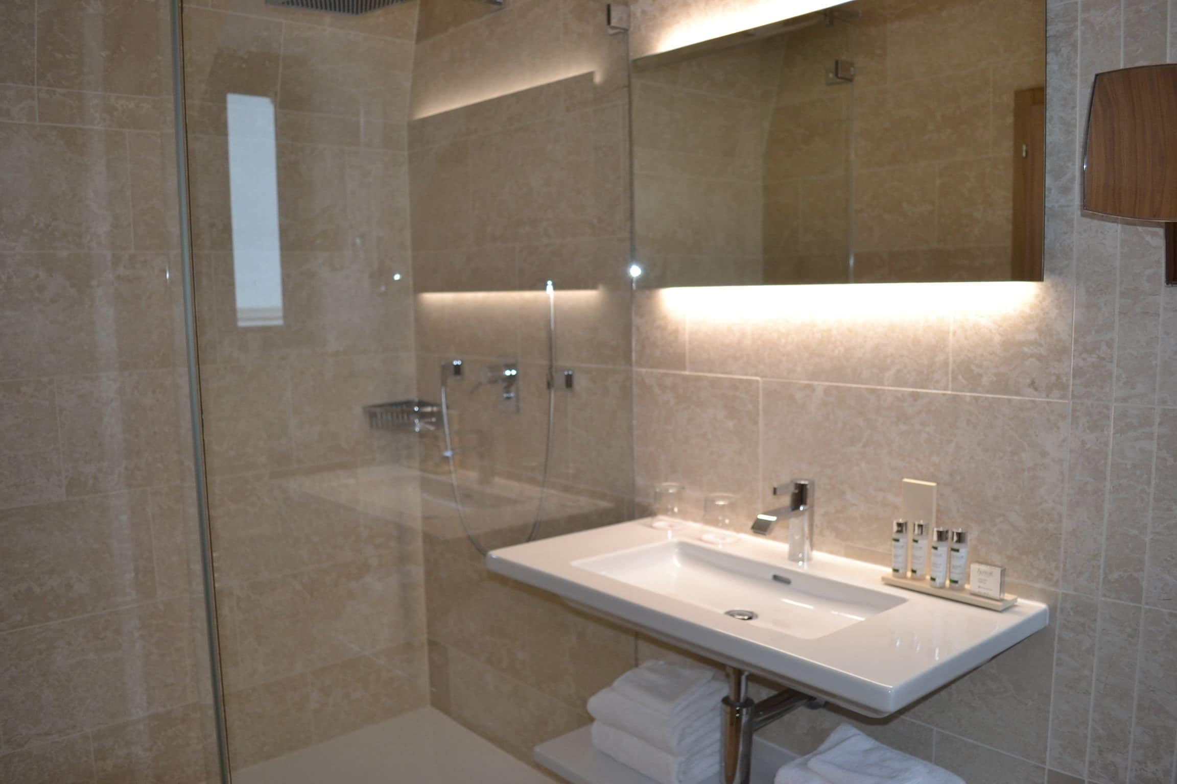 free toiletries, hair dryer, bathrobes, slippers