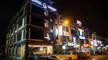 Front of property – evening/night