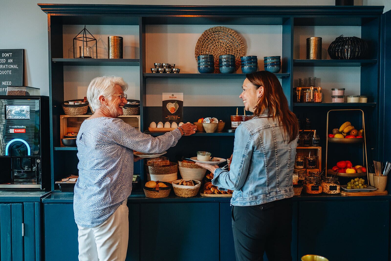 daily buffet breakfast (eur 12.50 per person)