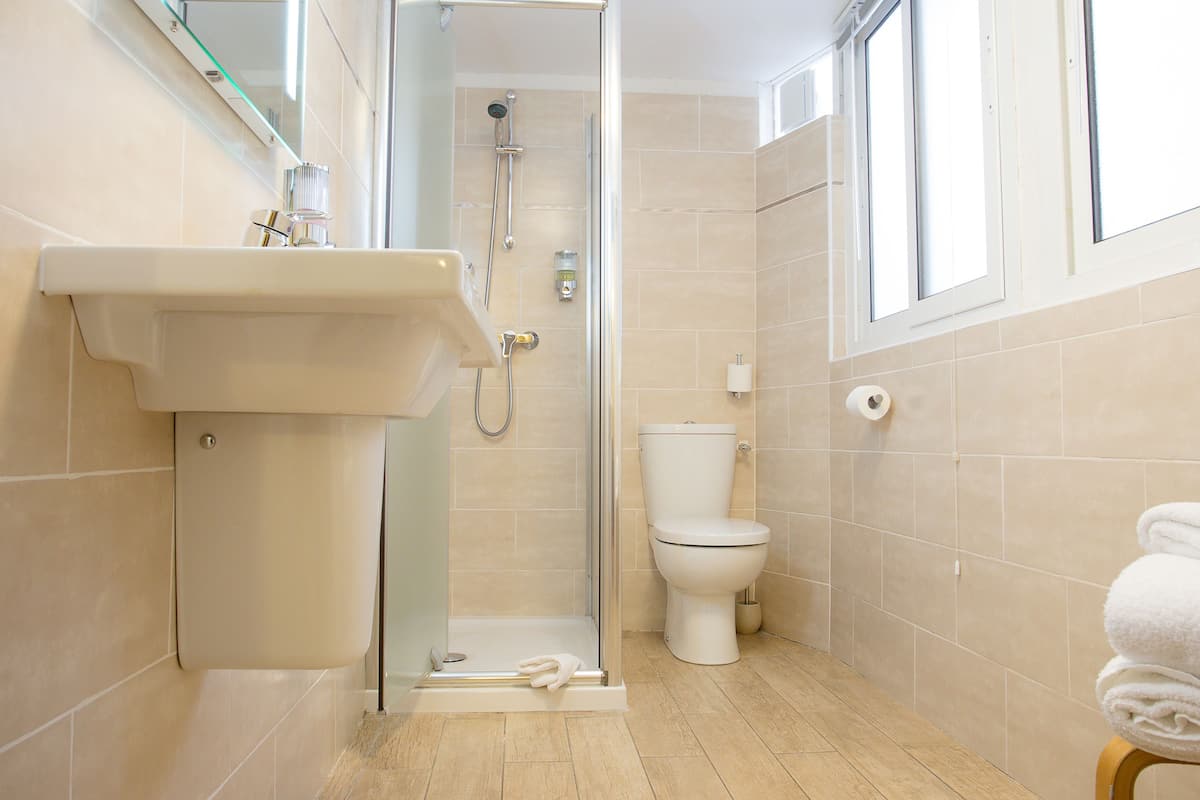 family room, private bathroom | bathroom | free toiletries, hair dryer, towels