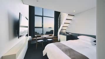 Panorama-Zimmer, 2 Queen-Betten, Nichtraucher, Meerblick