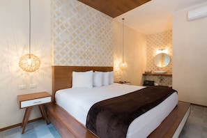 Suíte superluxo | Cofres nos quartos, cortinas blackout, Wi-Fi de cortesia